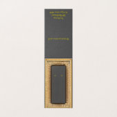 Custom Gold Lijst Self-Stand Oorbel Display Kaarte Kaart (Buitenkant ongevouwen)