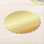 Custom Gold Look Blank Elegant Modern Sjabloon Kartonnen Onderzetters (Gekanteld)
