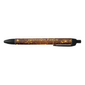 Custom Gold Look Sjabloon Eigen naam Tekst Zwarte Inkt Pen (Bodem)