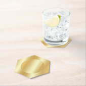 Custom Gold Look Trendy Stijlvolle Blank Sjabloon Kartonnen Onderzetters (Insitu)