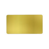 Custom Gold Metallic Look Sjabloon Achtergrond Etiket (Voorkant)