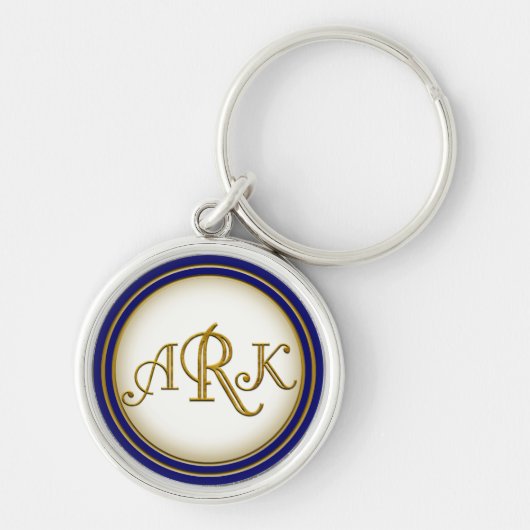 Custom Gold Monogram sleutelhanger Armin (Voorkant)