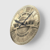 Custom Gold Retication Award Ronde Klok (Hoek)