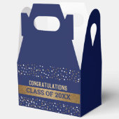 Custom Gold Royal blauw Afstuderen Klasse Jaar Bedankdoosjes (Open)