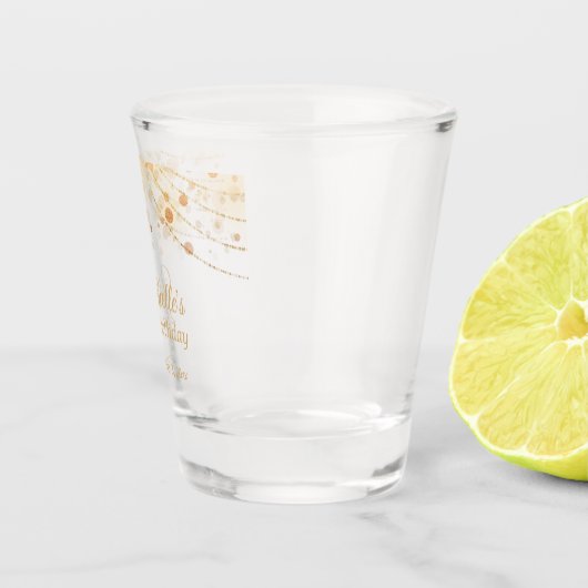 Custom Gold String Lights 21st Verjaardag Shot Glas (Rechts)