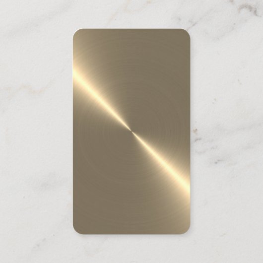 Custom Gold-Tone DJ Visitekaartje 2018 (Achterkant)