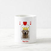 Custom Golden Retriever Dog King Hearts Mok (Center)