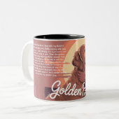 Custom Golden Retriever Mug Heartfelt Memory Tweekleurige Koffiemok (Voorkant links)
