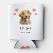 Custom Golden Retriever Pet Wedding Koelbox Blikjeskoeler (Voorkant)