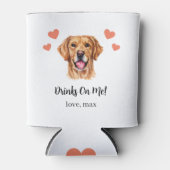 Custom Golden Retriever Pet Wedding Koelbox Blikjeskoeler (Voorkant)