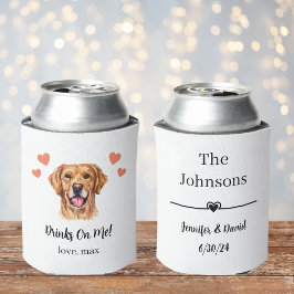 Custom Golden Retriever Pet Wedding Koelbox Blikjeskoeler