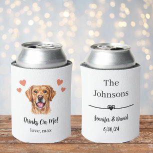 Custom Golden Retriever Pet Wedding Koelbox Blikjeskoeler