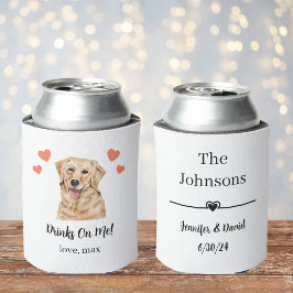 Custom Golden Retriever Pet Wedding Koelbox Blikjeskoeler