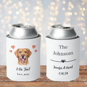Custom Golden Retriever Pet Wedding Koelbox Blikjeskoeler