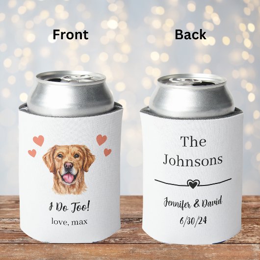 Custom Golden Retriever Pet Wedding Koelbox Blikjeskoeler