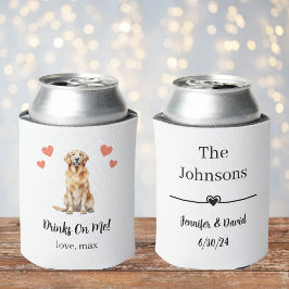 Custom Golden Retriever Pet Wedding Koelbox Blikjeskoeler