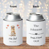 Custom Golden Retriever Pet Wedding Koelbox Blikjeskoeler