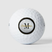 Custom Golf Ball met Monogram en Naam Golfballen (Voorkant)