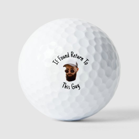 Custom Golf Balls with Funny Face Cut Out Golfballen (Voorkant)