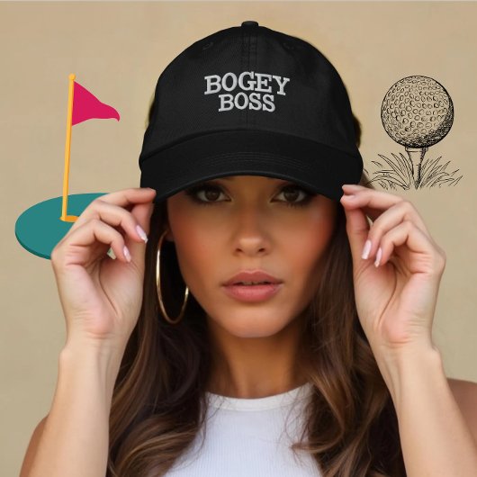 Custom Golf Boss Gift voor spelers Geborduurde Pet