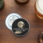 Custom Golf BottleOpener,19thHole Sepia ver Button Flesopener