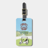 Custom Golf Cart Schilderachtig League Club Logo Bagagelabel (Voorkant verticaal)