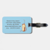 Custom Golf Cart Schilderachtig League Club Logo Bagagelabel (Achterkant horizontaal)