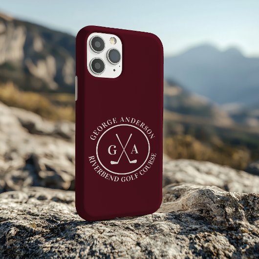Custom Golf Club Headcover Personalized Monogram Case-Mate iPhone Case