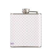 Custom Golf Club Ladies League Vinyl Verpakte kolf Heupfles (Achterkant)