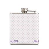 Custom Golf Club Ladies League Vinyl Verpakte kolf Heupfles (Achterkant)