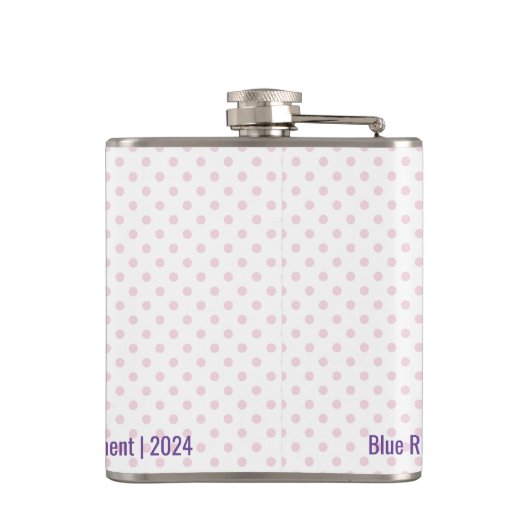 Custom Golf Club Ladies League Vinyl Verpakte kolf Heupfles (Achterkant)