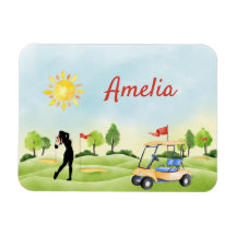 Custom Golf Flexible Photo Magnet