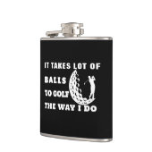 Custom Golf Gift | Neemt ballen mee naar de Golf F Heupfles (Links)