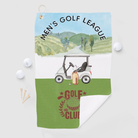 Custom Golf League Golf Club Logo Golfhanddoek (Insitu)