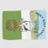 Custom Golf League Golf Club Logo Golfhanddoek (Horizontaal)