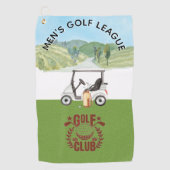 Custom Golf League Golf Club Logo Golfhanddoek (Voorkant)