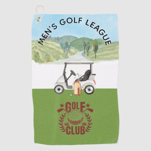Custom Golf League Golf Club Logo Golfhanddoek (Voorkant)