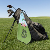 Custom Golf League Golf Club Logo Golfhanddoek (Groen)