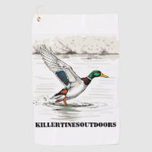 Custom golf towel golfhanddoek (Voorkant)