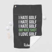 Custom Golf Towels Personalized Funny Golfer Gifts Golfhanddoek (Insitu)