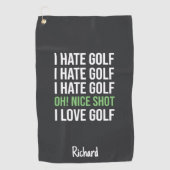 Custom Golf Towels Personalized Funny Golfer Gifts Golfhanddoek (Voorkant)
