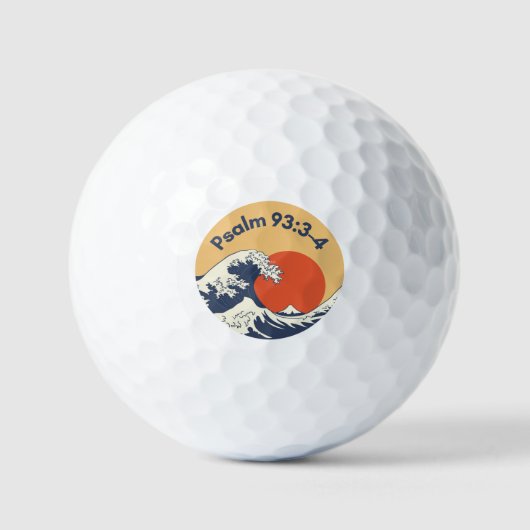Custom golfbal set- Psalm Christelijk cadeau Golfballen (Voorkant)
