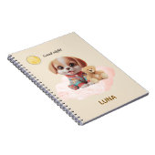 Custom Good Night Puppy Journal Notitieboek (Rechterzijde)