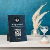 Custom Google Review QR Code Business Plaque Fotoplaat (Zijkant)