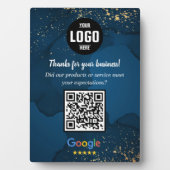 Custom Google Review QR Code Business Plaque Fotoplaat (voorkant)