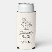 Custom Goose Doodle Weekend Bachelorette Favor Seltzer Blikjeskoeler (Seltzer Voorkant)