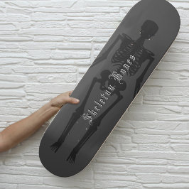 Custom Gothic Skeleton Skateboard