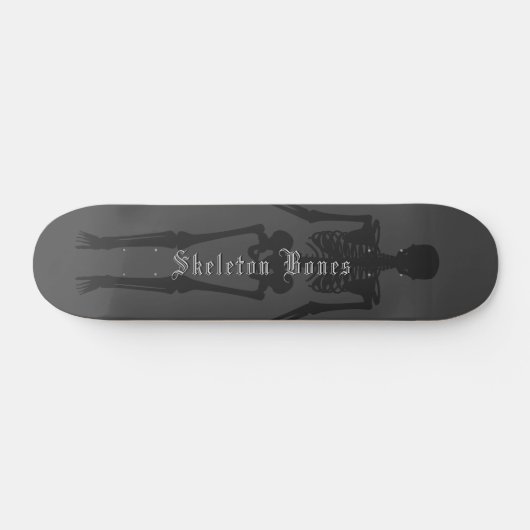 Custom Gothic Skeleton Skateboard (Horizontaal)
