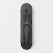 Custom Gothic Skeleton Skateboard (Voorkant)