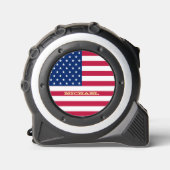 Custom Goud Monogram USA Amerikaanse vlag Patriott Rolmaat (Voorkant)